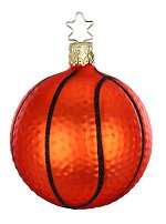 Tip Off - Basketball<br>Inge-glas Ornament